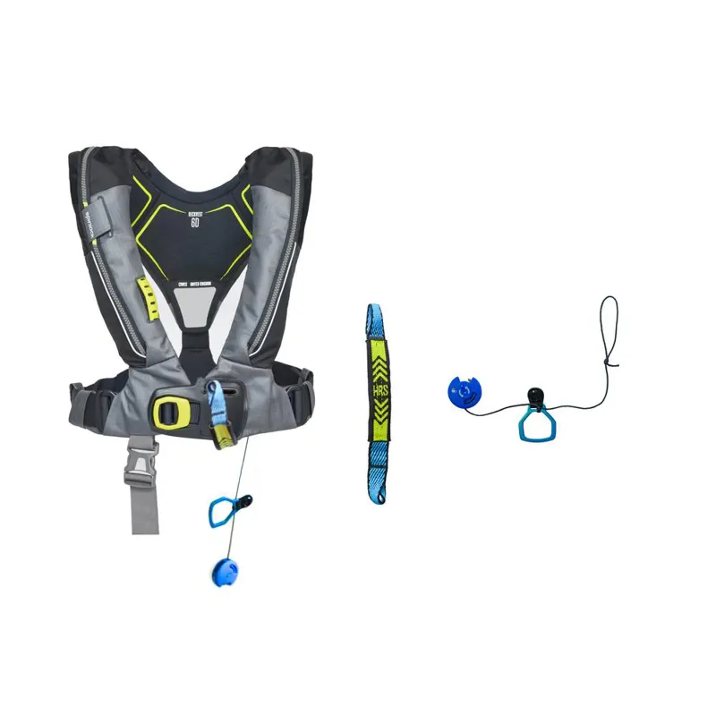 Spinlock Deckvest 6D Life Jacket with HRS - Charcoal-2
